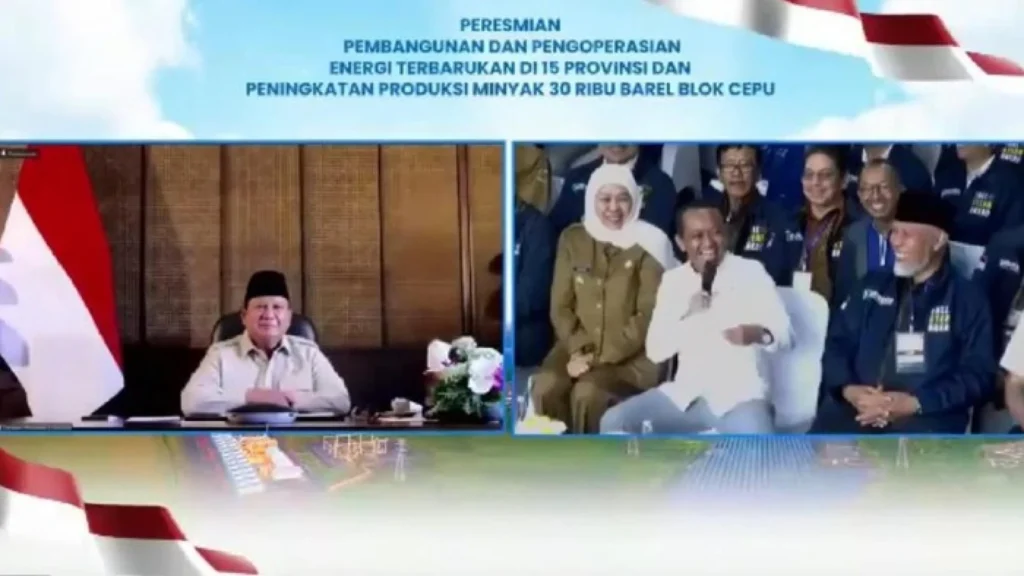 Presiden Prabowo Subianto Lontarkan Canda di Tengah Peresmian PLTP