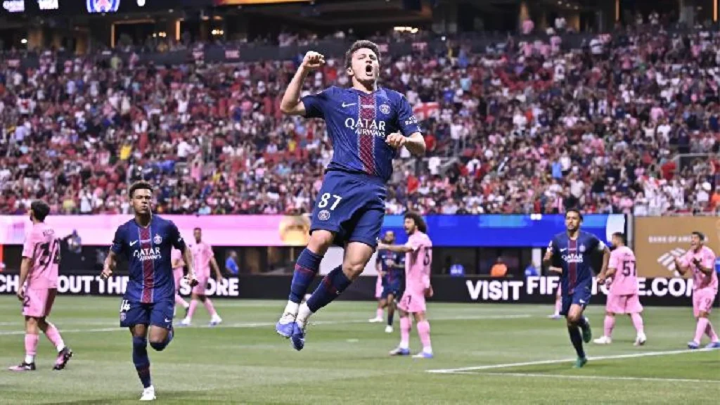 Joao Neves Cetak Dua Gol Memukau dalam Kemenangan PSG atas Inter Miami